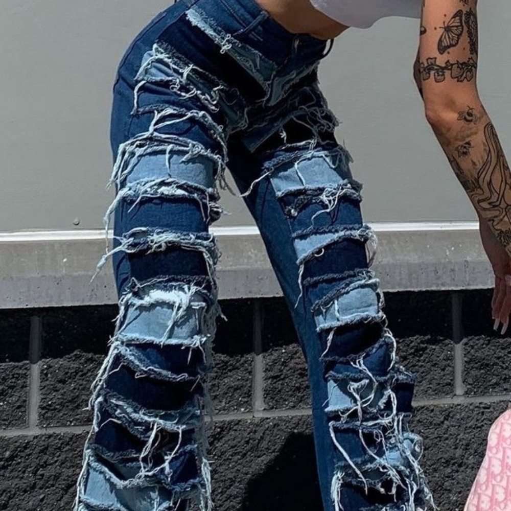 Jaded London shredded boyfriend jeans, size W30